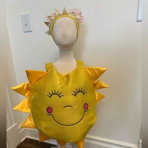 You are My Sunshine Yellow Sun Costume with Headband 3-D Shimmery Boutique NEW